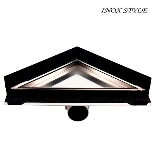 Кутовий трап для душу під плитку Inox Style нержавіюча сталь