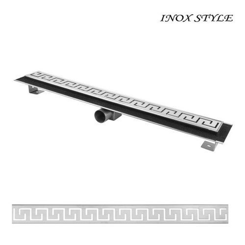 Душевой канал с горизонтальным фланцем Inox Style 985x80 | решетка "Венеция 1"