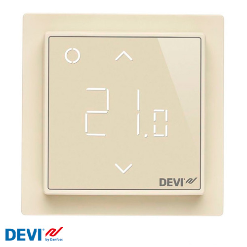 Терморегулятор для электрического теплого пола DEVIreg Smart | слоновая кость (140F1142)