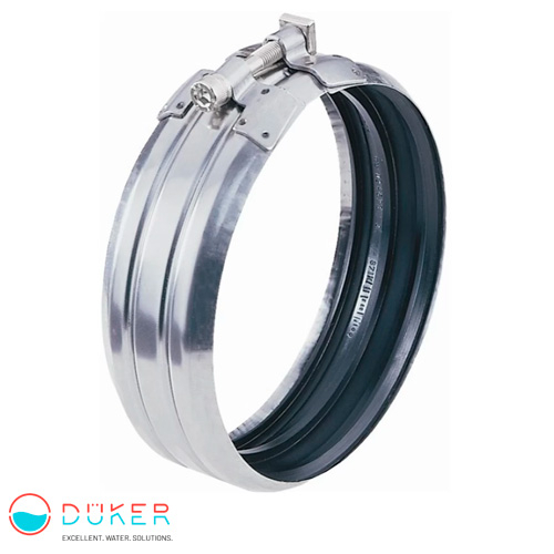 Хомут соединительный канализационный Duker Rapid Inox 300 мм (234833)