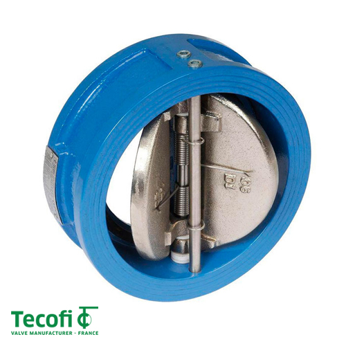 Клапан обратный межфланцевый двухстворчатый ДУ 40 Tecofi CB3448N-EP | PN 16