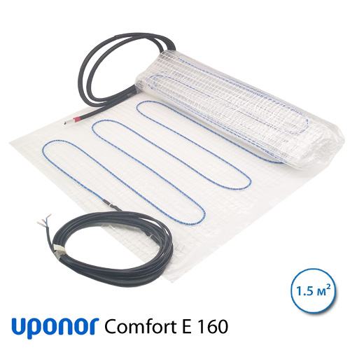 Теплый пол Uponor Comfort E 160-1.5 м2, 240 Вт, нагревательный мат (1088657)