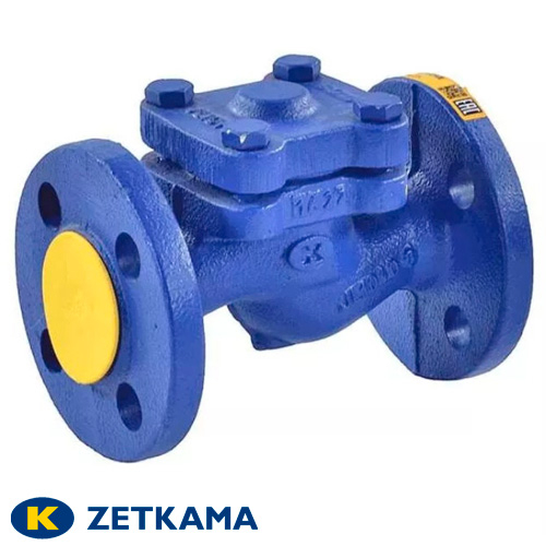 Клапан обратный подъемный фланцевый Zetkama 287A DN 80 PN 16