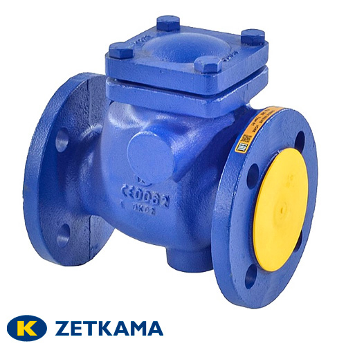 Клапан зворотний поворотний фланцевий ДУ 40 Zetkama 302A | PN 16