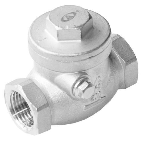 Обратный клапан муфтовый нержавеющий Ayvaz SC-200 ДУ 15