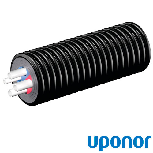 Теплоизолированная труба 2х40х3.7-2х40х5.5/200 Uponor Ecoflex Quattro (1044019)