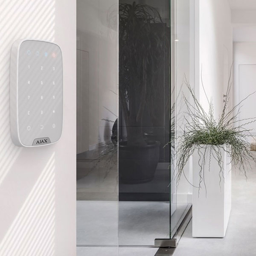 Ajax KeyPad Jeweller Бездротова сенсорна клавіатура | біла (38249.12.WH1)