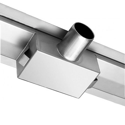 Душовий канал Fala 800 мм грати White glass