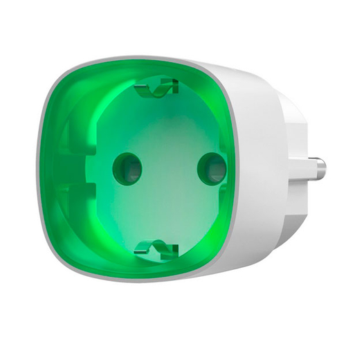 Ajax Socket (type F) Jeweller Радиоуправляемая умная розетка со счетчиком энергопотребления | белая (38209.34.WH1)