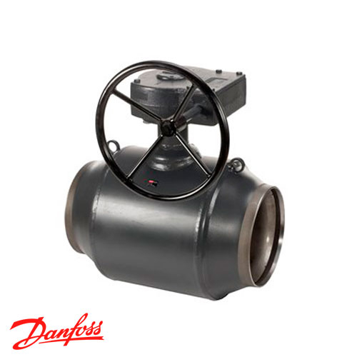 Danfoss JIP-WW Кран шаровый приварной стандартнопроходной с редуктором Ду 80 Ру 25 (065N0139)