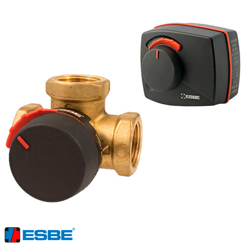 Триходовий клапан ESBE VRG 131 Rp 1/2" | DN 15 | Kvs 2.5 + електропривод ARA 661 (13020600)