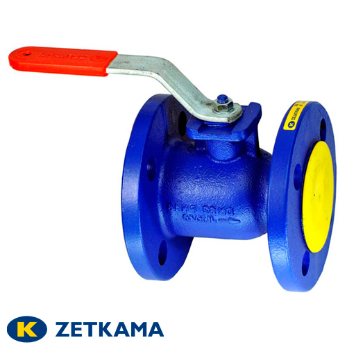 Кран шаровый чугунный фланцевый Zetkama 565A DN 50 PN 16