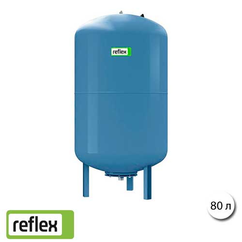 Расширительный бак (гидроаккумулятор) 80 л Reflex Refix DE 10 бар (7306500)
