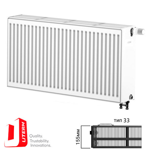 Радіатор сталевий Uterm Ventil Compact Тип 33 500x900 (нижнє підключення)
