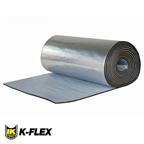 Утеплитель фольгированный AD K-Flex 25x1500-08 ST DUCT KRAFT рулон 12 м.кв., самокл. вспененный каучук (80825215316KF)