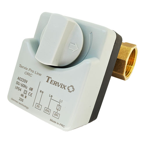 Кран кульовий з електроприводом Tervix Pro Line ORC 220В 3/4" (201122)