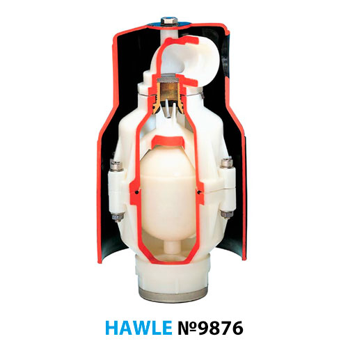 Воздушный вантуз Hawle 9876 DN 2" PN6