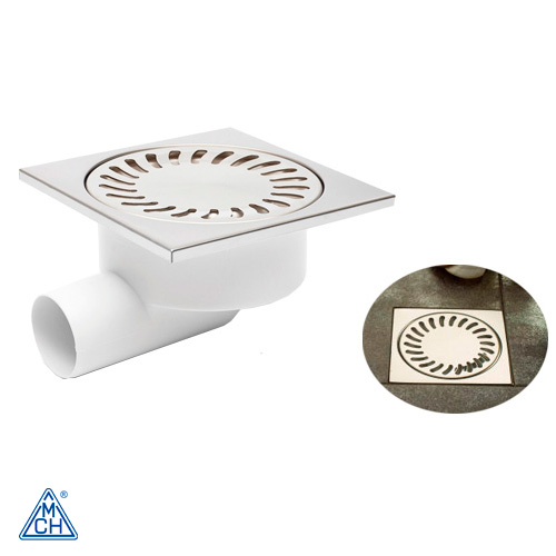 Душовий трап із сухим сифоном MCH 326XN 150х150 DN50