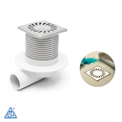 Двухкорпусный трап с гидрозатвором MCH 411L DN50 100х100мм