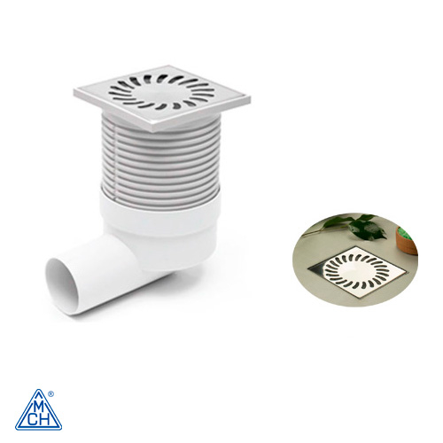 Двухкорпусный трап с гидрозатвором MCH 413 DN50 100х100мм