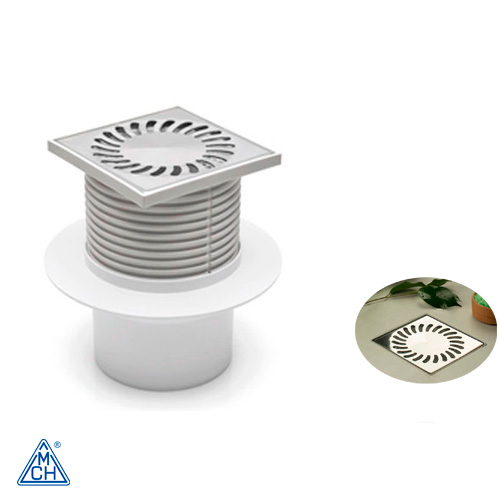 Душовий трап із гідрозатвором MCH 421 L 122х122 DN110