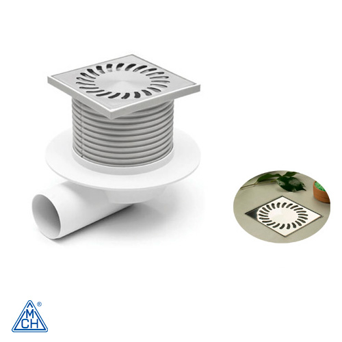 Трап с гидрозатвором MCH 425L DN50 122х122мм