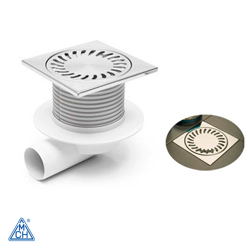 Душевой трап c сухим сифоном MCH 445XL | 150х150 | DN50