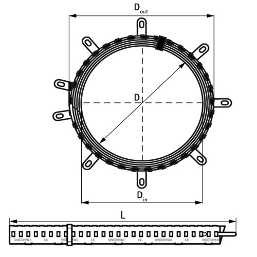 Манжета протипожежна Walraven Pacifyre® BFC 91-110 мм (2133000110)