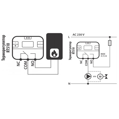 Тижневий програматор котла Salus RT510 провідний