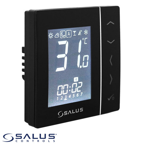 Терморегулятор Salus VS10BRF встраиваемый черный (615172640)