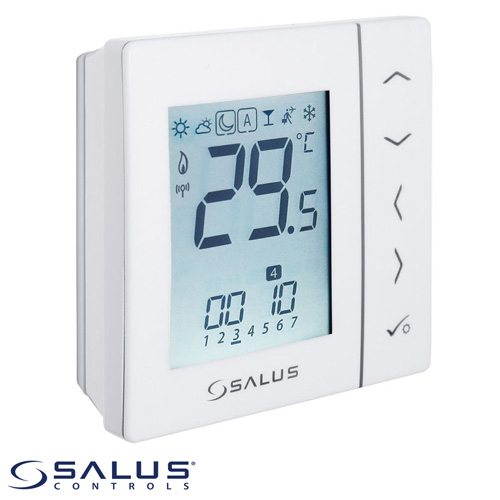 Беспроводной терморегулятор Salus VS20WRF настенный белый (615172645)