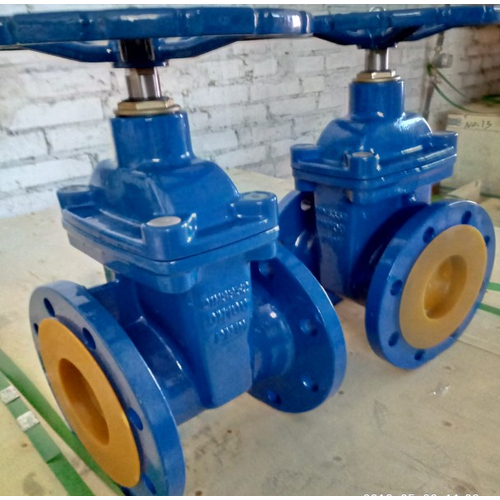 Засувка чавунна з гумовим клином 30ч39р ДК 150 Ру16 Yuanda DZ45X-16