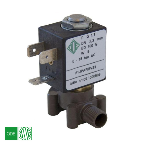 Электромагнитный клапан ODE 21JPARRV23 NC 1/8" , kv=2.1, FKM (-10...+140°С)