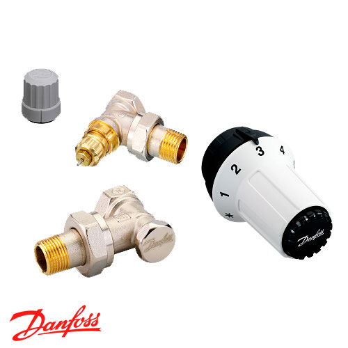Комплект радіаторний Danfoss RA-FN+RAS-C+RLV-S кутовий (013G2228)