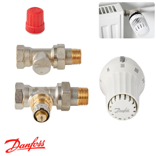 Комплект радіаторний Danfoss RA-N+RAE+RLV-S прямий (013G5174)