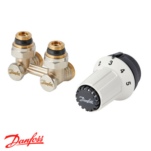 Комплект нижнього підключення Danfoss RLV-KS кутовий + RAS-CK M30x1,5 (013G5276)