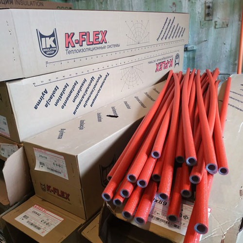 Ізоляція для труб K-FLEX 09x035-2 РЕ RED із спіненого поліетилену (090352118PE0CR)