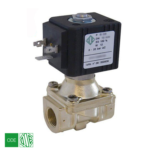 Клапан електромагнітний ODE 21H13KOB190 NC 3/4", ΔPmin/max=0/15 бар, kv=70, NBR (-10...+90°С)