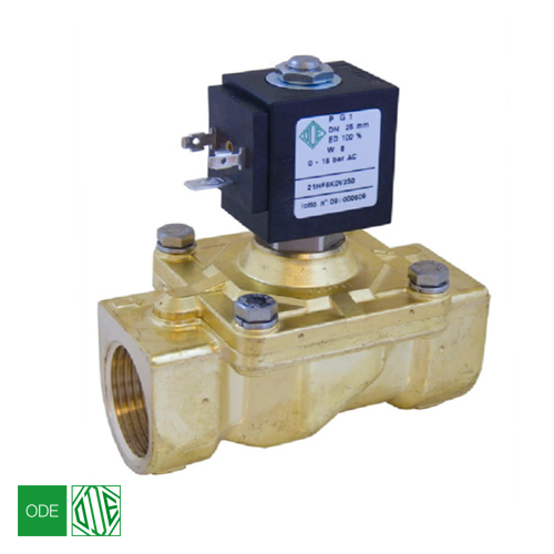 Электромагнитный клапан ODE 21HF8KOE400 NC 1 1/2", ΔPmin/max=0/16 бар, kv=280, EPDM (-10...+140°С)