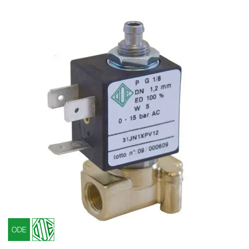 Електромагнітний клапан ODE 31JN1XPV12 нормально закритий 1/8"