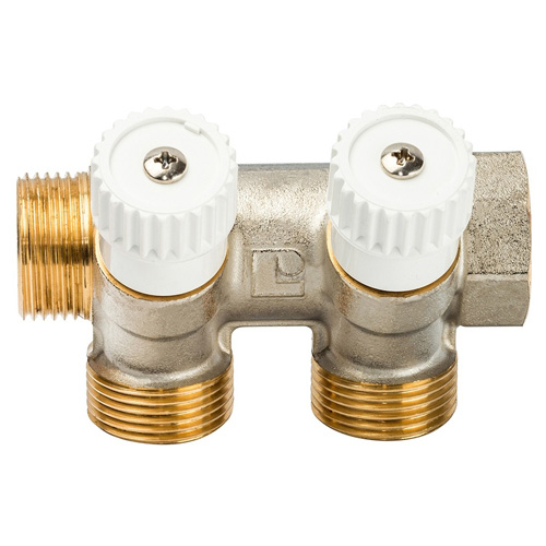 Коллектор для воды латунный Luxor CP 463 G1" х G1/2" ЕК на 3 выхода (68513303NEU)