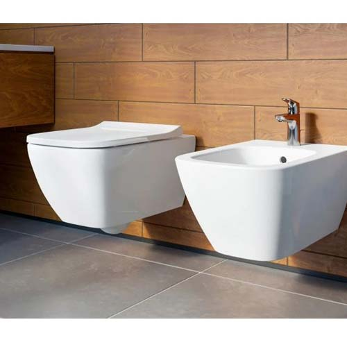 Комплект - Инсталляция Geberit Duofix 458.126.00.1 + унитаз Geberit Smyle Square 500.683.00.2 с сиденьем