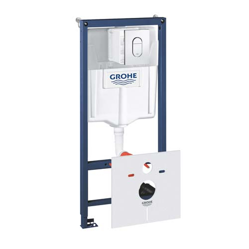 Инсталляция для унитаза 4 в 1 Grohe Rapid SL, кнопка Arena Cosmopolitan (38929000)