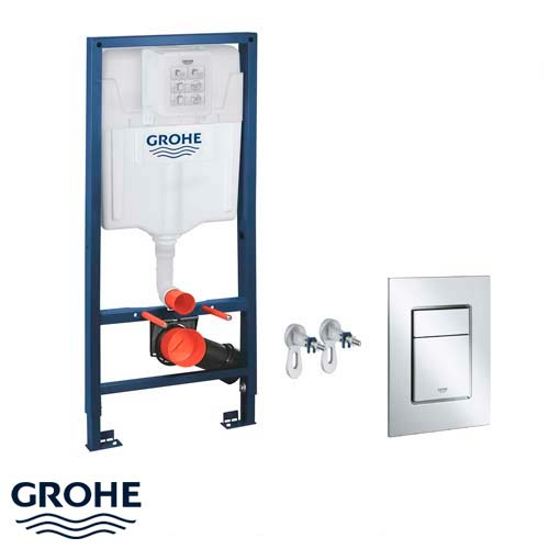 Инсталляция для унитаза в сборе Grohe Rapid SL, кнопка Skate Cosmopolitan S (39501000)