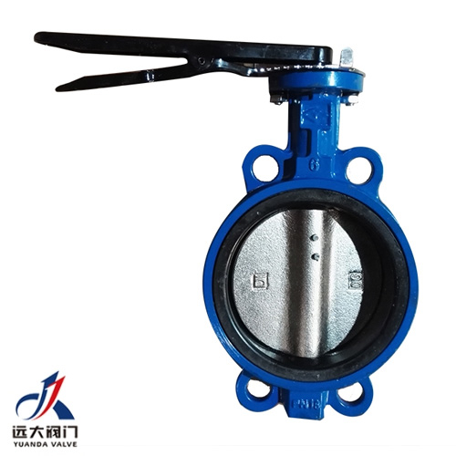 Задвижка Баттерфляй Yuanda D71XH ДУ 125 Ру16 с чугунным диском (усиленный корпус)