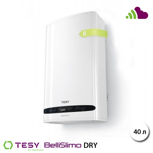 Бойлер электрический 40 л с WiFi Tesy BelliSlimo DRY GCR 502724D E31 ECW (305070)