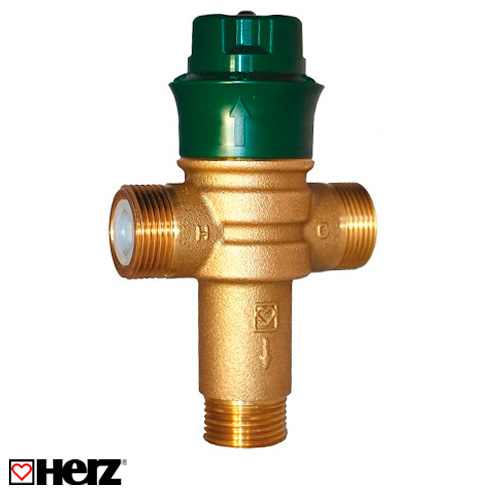 Термосмесительный клапан HERZ TMW 2 DN15, 3/4", 35-50°C (2776654)