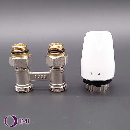 Комплект нижнего подкл. радиатора IMI Heimeier DXVTRIMP12 (1/2" x 3/4" прямой, M30x1.5)