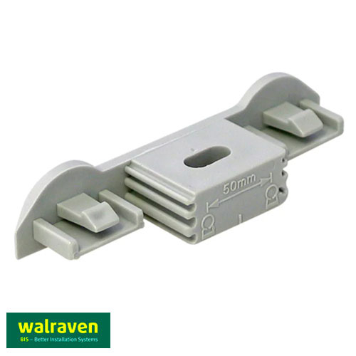 Подвійний тримач хомутів настінний Walraven BIS starQuick® 50 мм сірий (0854000)