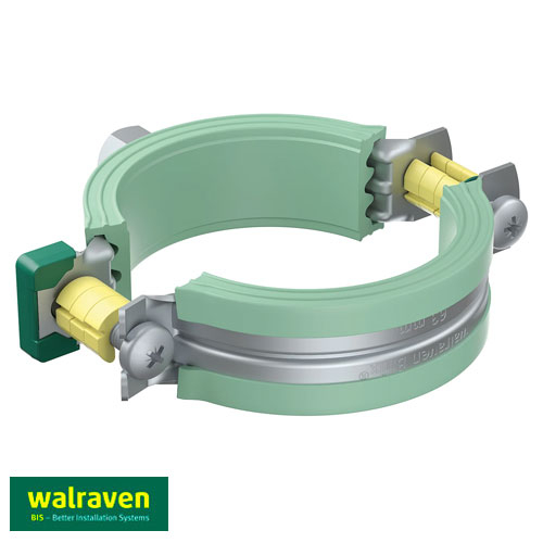 Хомут Walraven Bifix® 5000 G2 BUP1000 125 мм, гайка M8/10, для пластикових труб (3188125)